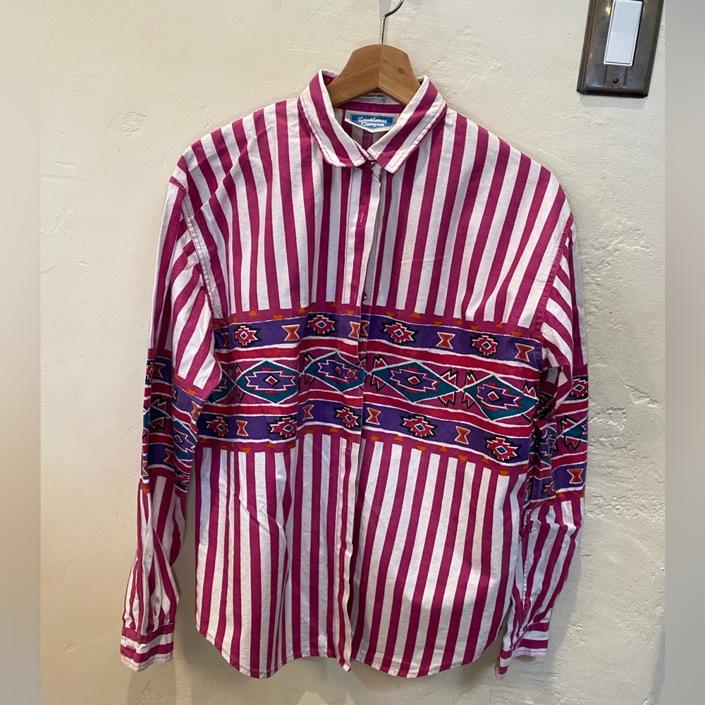 Vintage Southwest Canyon Striped Shirt